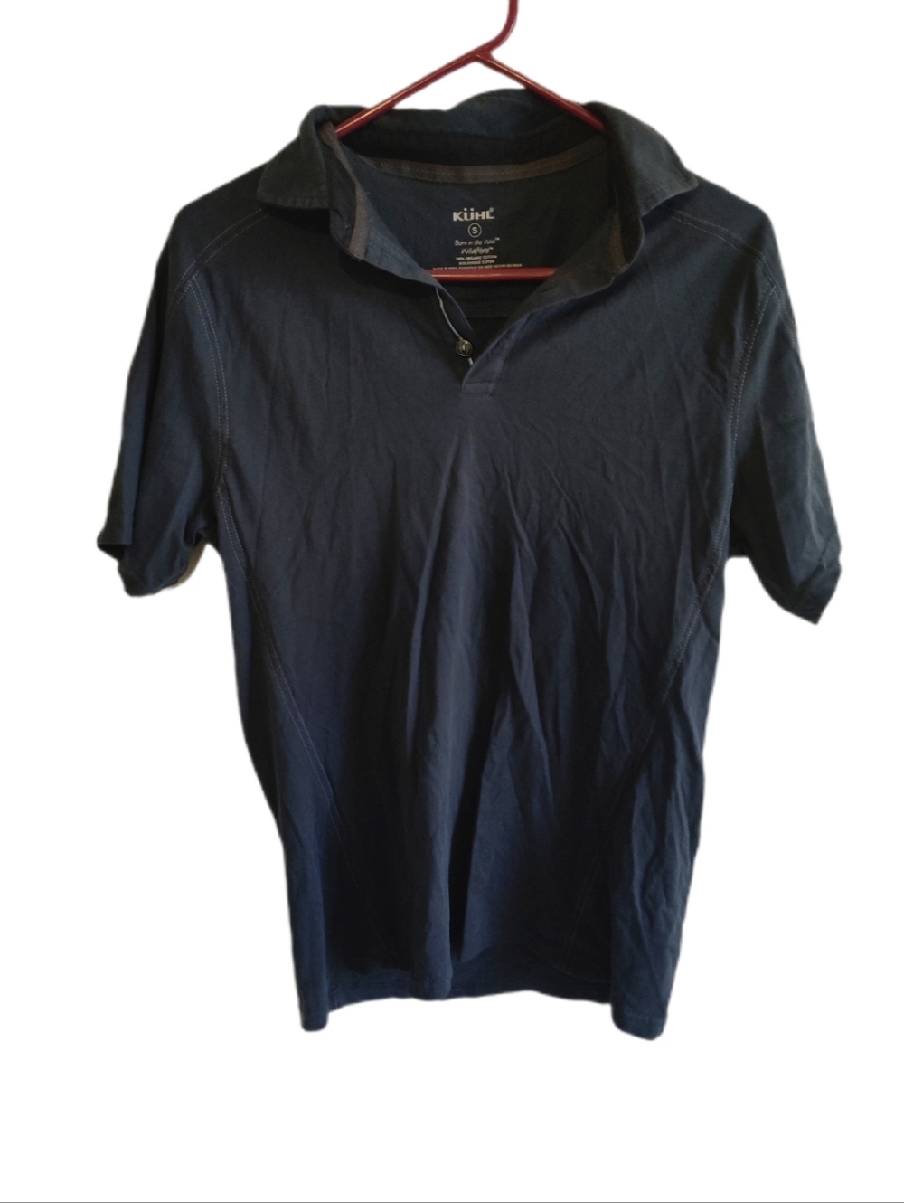 Euc Kuhl Men's Blue Polo Shirt